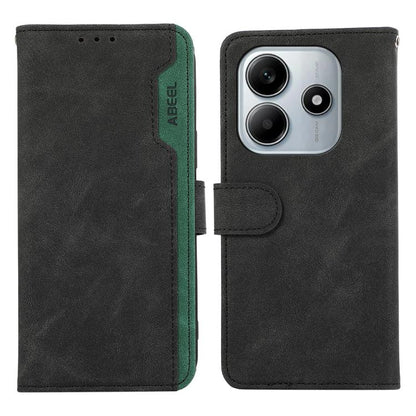 ABEEL Color Block Magnetic RFID Leather Phone Case, For Redmi K80 / K80 Pro, For Redmi Note 14 4G 164.84mm, For Redmi Turbo 4 Pro, For Redmi Turbo 4
