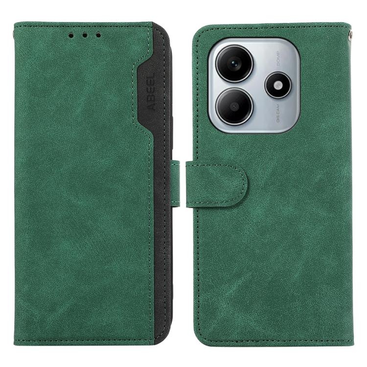 ABEEL Color Block Magnetic RFID Leather Phone Case, For Redmi K80 / K80 Pro, For Redmi Note 14 4G 164.84mm, For Redmi Turbo 4 Pro, For Redmi Turbo 4
