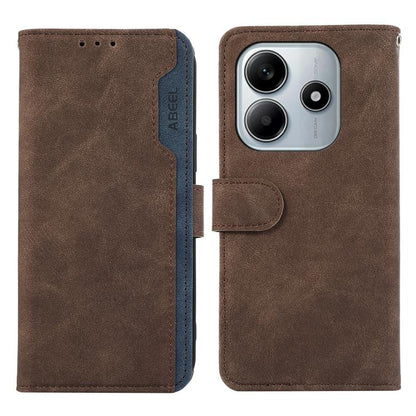 ABEEL Color Block Magnetic RFID Leather Phone Case, For Redmi K80 / K80 Pro, For Redmi Note 14 4G 164.84mm, For Redmi Turbo 4 Pro, For Redmi Turbo 4
