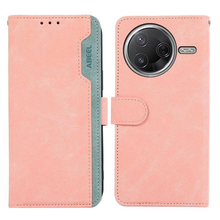 ABEEL Color Block Magnetic RFID Leather Phone Case, For Redmi A5 4G 171.7mm / Poco C71, For Redmi Note 14S 4G, For Redmi K80 / K80 Pro, For Redmi Note 14 4G 164.84mm