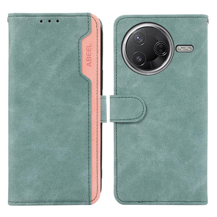 ABEEL Color Block Magnetic RFID Leather Phone Case, For Redmi K80 / K80 Pro, For Redmi Note 14 4G 164.84mm, For Redmi Turbo 4 Pro, For Redmi Turbo 4