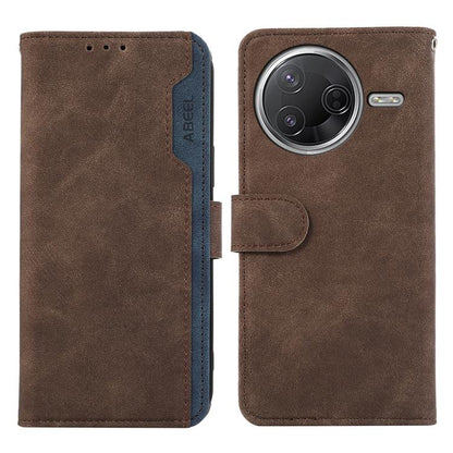 ABEEL Color Block Magnetic RFID Leather Phone Case, For Redmi K80 / K80 Pro, For Redmi Note 14 4G 164.84mm, For Redmi Turbo 4 Pro, For Redmi Turbo 4