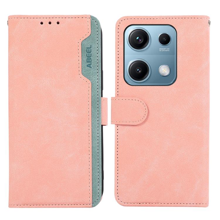 ABEEL Color Block Magnetic RFID Leather Phone Case, For Redmi A5 4G 171.7mm / Poco C71, For Redmi Note 14S 4G, For Redmi K80 / K80 Pro, For Redmi Note 14 4G 164.84mm