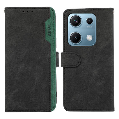 ABEEL Color Block Magnetic RFID Leather Phone Case, For Redmi A5 4G 171.7mm / Poco C71, For Redmi Note 14S 4G, For Redmi K80 / K80 Pro, For Redmi Note 14 4G 164.84mm