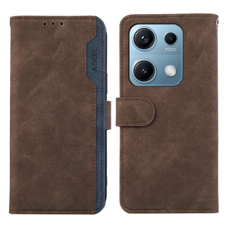 ABEEL Color Block Magnetic RFID Leather Phone Case, For Redmi A5 4G 171.7mm / Poco C71, For Redmi Note 14S 4G, For Redmi K80 / K80 Pro, For Redmi Note 14 4G 164.84mm