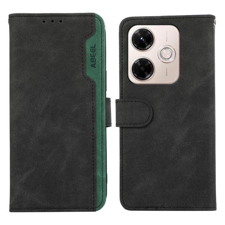 ABEEL Color Block Magnetic RFID Leather Phone Case, For Redmi 15 5G Global / 15 4G SEA, For Redmi 15 5G / 4G EU 171mm, For Redmi 13x, For Redmi A5 4G 173.3mm