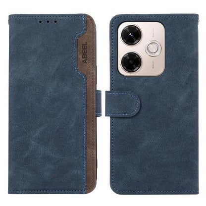 ABEEL Color Block Magnetic RFID Leather Phone Case, For Redmi 15 5G Global / 15 4G SEA, For Redmi 15 5G / 4G EU 171mm, For Redmi 13x, For Redmi A5 4G 173.3mm
