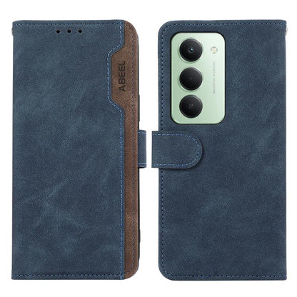 ABEEL Color Block Magnetic RFID Leather Phone Case, For Redmi 15 5G Global / 15 4G SEA, For Redmi 15 5G / 4G EU 171mm, For Redmi 13x, For Redmi A5 4G 173.3mm