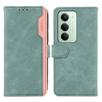 ABEEL Color Block Magnetic RFID Leather Phone Case, For Redmi 15 5G Global / 15 4G SEA, For Redmi 15 5G / 4G EU 171mm, For Redmi 13x, For Redmi A5 4G 173.3mm