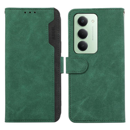 ABEEL Color Block Magnetic RFID Leather Phone Case, For Redmi 15 5G Global / 15 4G SEA, For Redmi 15 5G / 4G EU 171mm, For Redmi 13x, For Redmi A5 4G 173.3mm