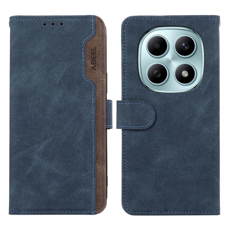 ABEEL Color Block Magnetic RFID Leather Phone Case, For Redmi Note 15 5G Global 164mm, For Redmi K90 Pro Max/Poco F8 Ultra, For Redmi Note 15 Pro 4G Global 163.2mm, For Redmi K90/Poco F8 Pro