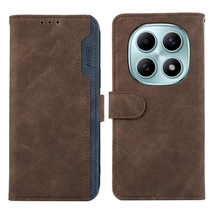 ABEEL Color Block Magnetic RFID Leather Phone Case, For Redmi Note 15 5G Global 164mm, For Redmi K90 Pro Max/Poco F8 Ultra, For Redmi Note 15 Pro 4G Global 163.2mm, For Redmi K90/Poco F8 Pro