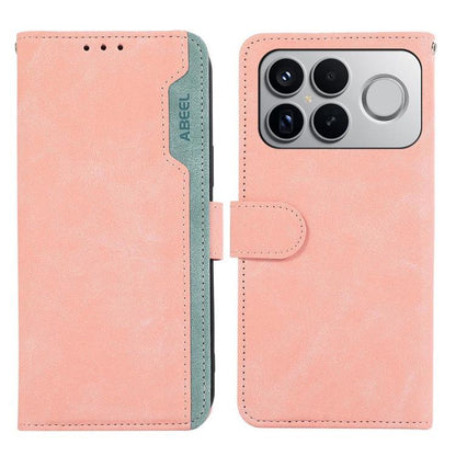 ABEEL Color Block Magnetic RFID Leather Phone Case, For Redmi Turbo 5 5G / Poco X8 Pro 5G, For Redmi Note 15 Pro+ 5G Global 163.3, For Redmi Note 15 5G Global 164mm, For Redmi K90 Pro Max/Poco F8 Ultra