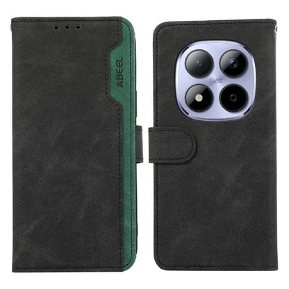 ABEEL Color Block Magnetic RFID Leather Phone Case, For Redmi Note 15 5G Global 164mm, For Redmi K90 Pro Max/Poco F8 Ultra, For Redmi Note 15 Pro 4G Global 163.2mm, For Redmi K90/Poco F8 Pro