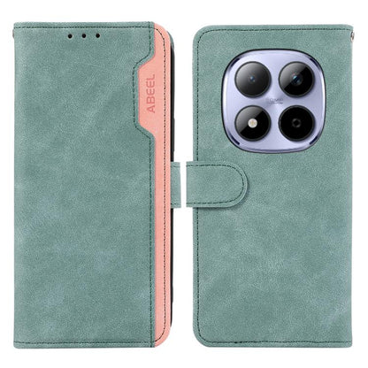 ABEEL Color Block Magnetic RFID Leather Phone Case, For Redmi Note 15 5G Global 164mm, For Redmi K90 Pro Max/Poco F8 Ultra, For Redmi Note 15 Pro 4G Global 163.2mm, For Redmi K90/Poco F8 Pro
