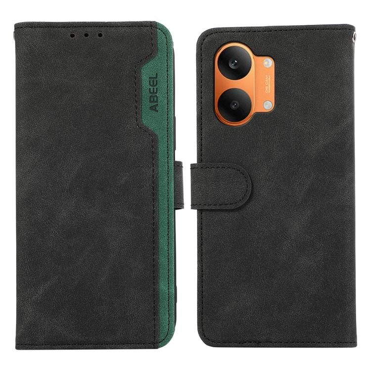 ABEEL Color Block Magnetic RFID Leather Phone Case, For Redmi 17 5G / 4G Global 170mm, For Redmi Note 17 4G Global 171mm, For Redmi A7 Pro 171mm/Poco C85x 5G, For Redmi Turbo 5 Max / Poco X8 Pro Max