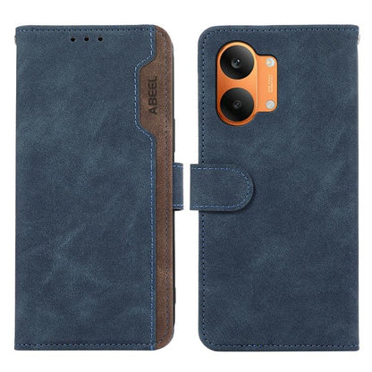 ABEEL Color Block Magnetic RFID Leather Phone Case, For Redmi 17 5G / 4G Global 170mm, For Redmi Note 17 4G Global 171mm, For Redmi A7 Pro 171mm/Poco C85x 5G, For Redmi Turbo 5 Max / Poco X8 Pro Max