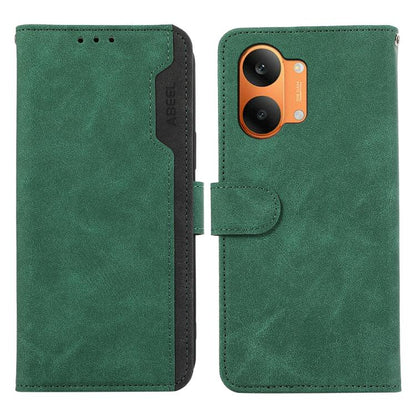 ABEEL Color Block Magnetic RFID Leather Phone Case, For Redmi 17 5G / 4G Global 170mm, For Redmi Note 17 4G Global 171mm, For Redmi A7 Pro 171mm/Poco C85x 5G, For Redmi Turbo 5 Max / Poco X8 Pro Max