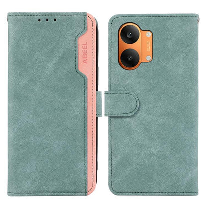 ABEEL Color Block Magnetic RFID Leather Phone Case, For Redmi 17 5G / 4G Global 170mm, For Redmi Note 17 4G Global 171mm, For Redmi A7 Pro 171mm/Poco C85x 5G, For Redmi Turbo 5 Max / Poco X8 Pro Max
