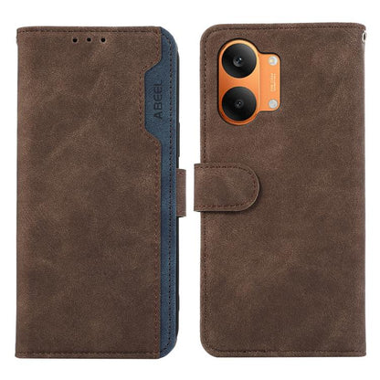 ABEEL Color Block Magnetic RFID Leather Phone Case, For Redmi 17 5G / 4G Global 170mm, For Redmi Note 17 4G Global 171mm, For Redmi A7 Pro 171mm/Poco C85x 5G, For Redmi Turbo 5 Max / Poco X8 Pro Max