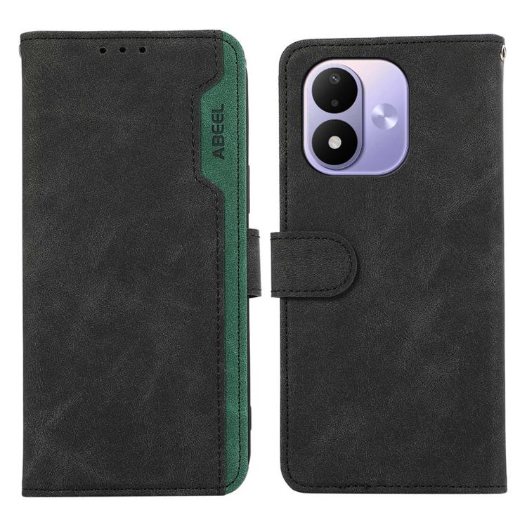 ABEEL Color Block Magnetic RFID Leather Phone Case, For Redmi 17 5G / 4G Global 170mm, For Redmi Note 17 4G Global 171mm, For Redmi A7 Pro 171mm/Poco C85x 5G, For Redmi Turbo 5 Max / Poco X8 Pro Max