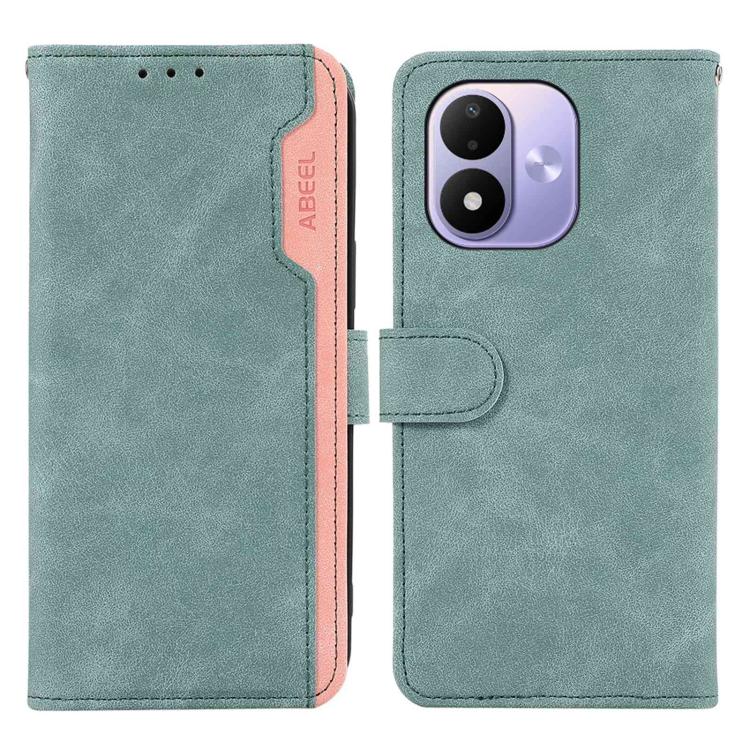 ABEEL Color Block Magnetic RFID Leather Phone Case, For Redmi 17 5G / 4G Global 170mm, For Redmi Note 17 4G Global 171mm, For Redmi A7 Pro 171mm/Poco C85x 5G, For Redmi Turbo 5 Max / Poco X8 Pro Max