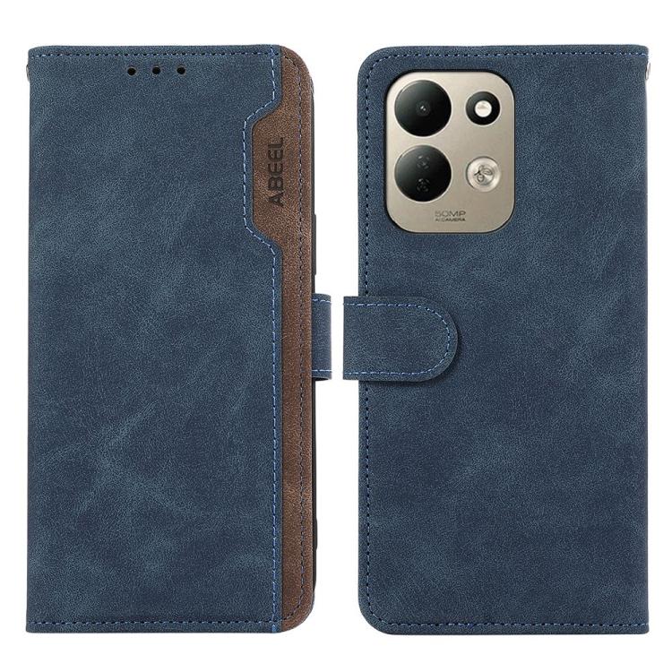 ABEEL Color Block Magnetic RFID Leather Phone Case, For Redmi 17 5G / 4G Global 170mm, For Redmi Note 17 4G Global 171mm, For Redmi A7 Pro 171mm/Poco C85x 5G, For Redmi Turbo 5 Max / Poco X8 Pro Max