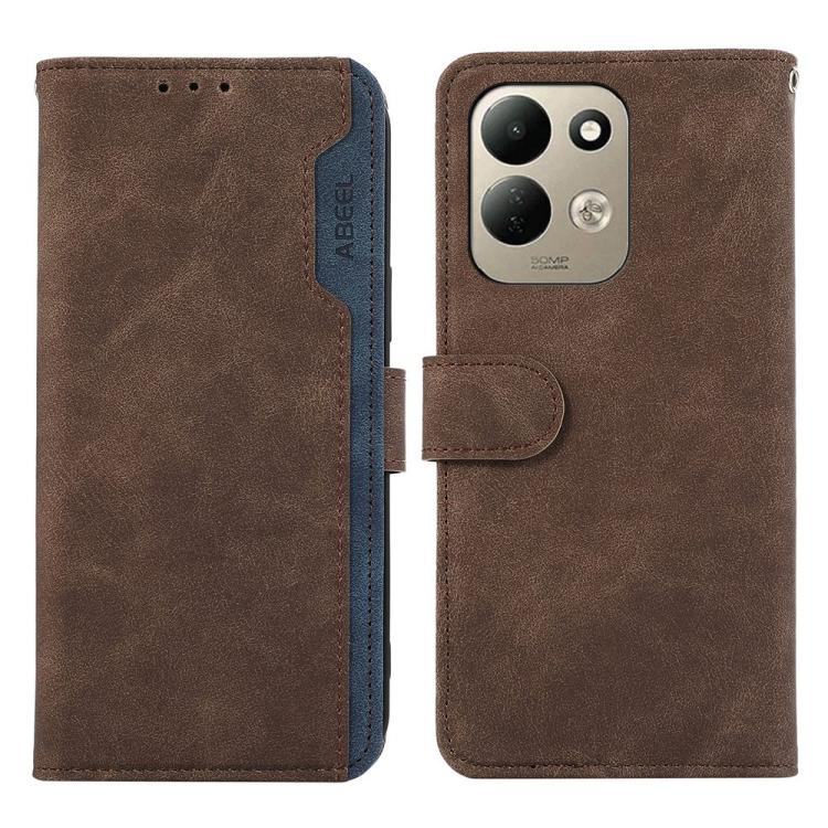 ABEEL Color Block Magnetic RFID Leather Phone Case, For Redmi 17 5G / 4G Global 170mm, For Redmi Note 17 4G Global 171mm, For Redmi A7 Pro 171mm/Poco C85x 5G, For Redmi Turbo 5 Max / Poco X8 Pro Max