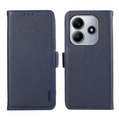 ABEEL Side-Magnetic Litchi Pattern Leather RFID Phone Case, For Redmi Note 14 4G 164.84mm, For Redmi Turbo 4 Pro, For Redmi Turbo 4, For Redmi 14C 4G
