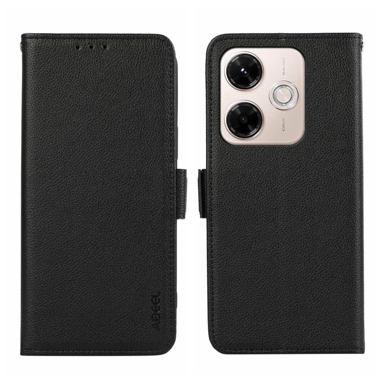ABEEL Side-Magnetic Litchi Pattern Leather RFID Phone Case, For Redmi 15C 5G / 4G Global 171mm, For Redmi 13X, For Redmi A5 4G 173.3mm, For Redmi A5 4G 171.7mm  / Poco C71, For Redmi Note 14S 4G, For Redmi K80 / K80 Pro
