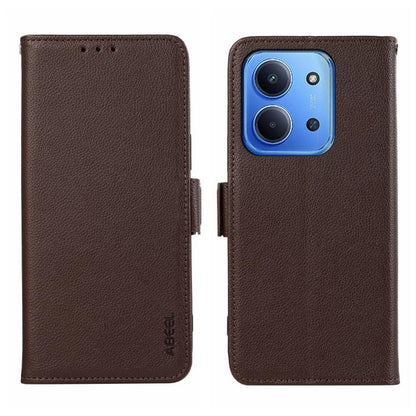 ABEEL Side-Magnetic Litchi Pattern Leather RFID Phone Case, For Redmi Note 15 Pro 4G Global 163.2, For Redmi K90/Poco F8 Pro, For Redmi Note 15 Pro 5G Global 163.6, For Redmi 15C 5G / 4G EU 173mm, For Redmi 15 5G Global / 15 4G SEA                     ...