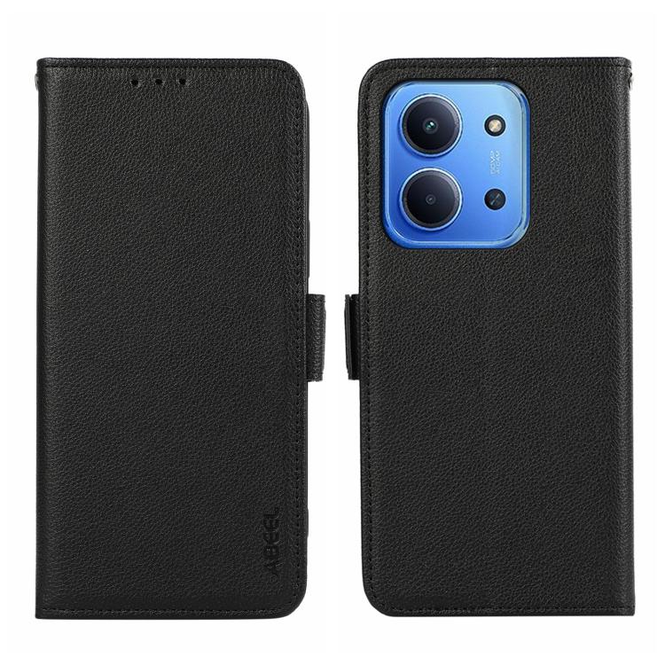 ABEEL Side-Magnetic Litchi Pattern Leather RFID Phone Case, For Redmi 15C 5G / 4G Global 171mm, For Redmi 13X, For Redmi A5 4G 173.3mm, For Redmi A5 4G 171.7mm / Poco C71, For Redmi Note 14S 4G, For Redmi K80 / K80 Pro