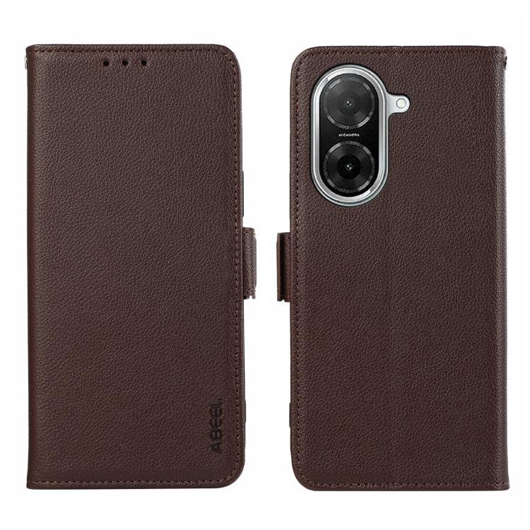 ABEEL Side-Magnetic Litchi Pattern Leather RFID Phone Case, For Redmi 15C 5G / 4G Global 171mm, For Redmi 13X, For Redmi A5 4G 173.3mm, For Redmi A5 4G 171.7mm  / Poco C71, For Redmi Note 14S 4G, For Redmi K80 / K80 Pro