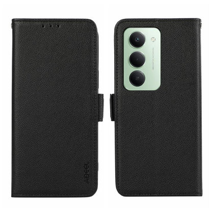 ABEEL Side-Magnetic Litchi Pattern Leather RFID Phone Case, For Redmi Note 15 Pro 4G Global 163.2, For Redmi K90/Poco F8 Pro, For Redmi Note 15 Pro 5G Global 163.6, For Redmi 15C 5G / 4G EU 173mm, For Redmi 15 5G Global / 15 4G SEA                     ...