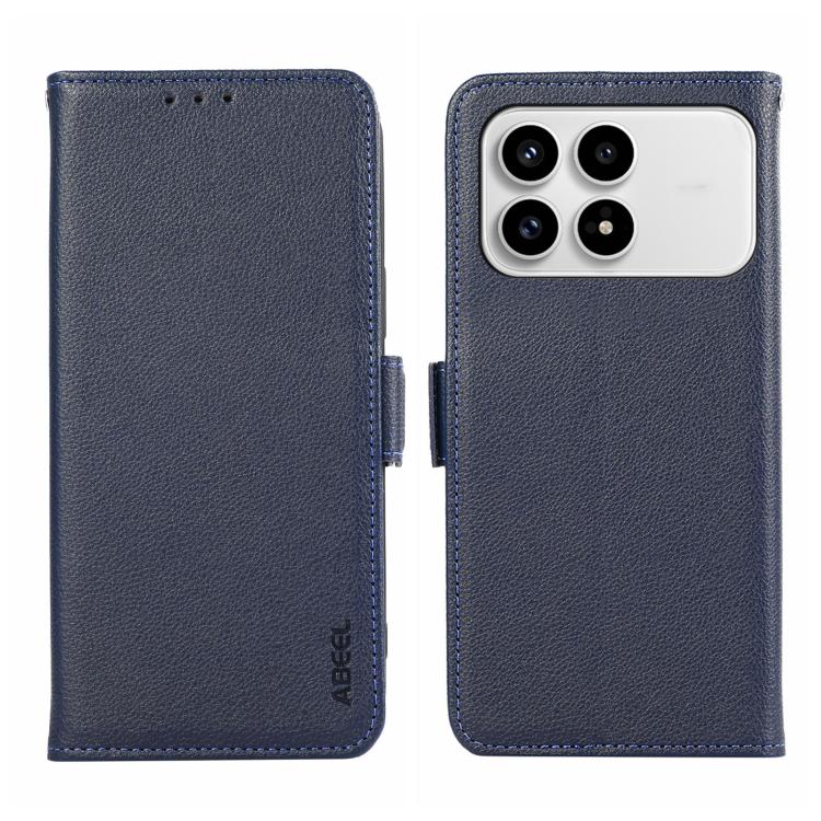 ABEEL Side-Magnetic Litchi Pattern Leather RFID Phone Case, For Redmi Note 15 Pro 4G Global 163.2, For Redmi K90/Poco F8 Pro, For Redmi Note 15 Pro 5G Global 163.6, For Redmi 15C 5G / 4G EU 173mm, For Redmi 15 5G Global / 15 4G SEA                     ...