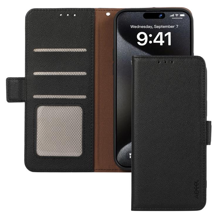 ABEEL Side-Magnetic Litchi Pattern Leather RFID Phone Case, For Redmi A7 Pro 171mm/Poco C85x 5G, For Redmi Turbo 5 Max / Poco X8 Pro Max, For Redmi Turbo 5 5G / Poco X8 Pro 5G, For Redmi Note 15 Pro+ 5G Global 163.3, For Redmi Note 15 5G Global 164mm  ...