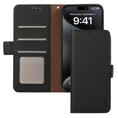 ABEEL Side-Magnetic Litchi Pattern Leather RFID Phone Case, For Redmi A7 Pro 171mm/Poco C85x 5G, For Redmi Turbo 5 Max / Poco X8 Pro Max, For Redmi Turbo 5 5G / Poco X8 Pro 5G, For Redmi Note 15 Pro+ 5G Global 163.3, For Redmi Note 15 5G Global 164mm  ...