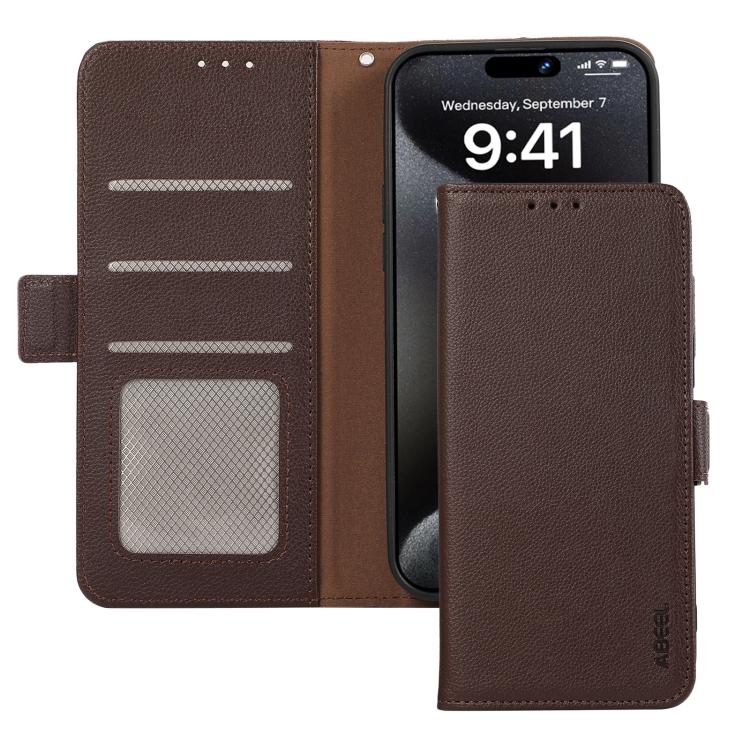 ABEEL Side-Magnetic Litchi Pattern Leather RFID Phone Case, For Redmi A7 Pro 171mm/Poco C85x 5G, For Redmi Turbo 5 Max / Poco X8 Pro Max, For Redmi Turbo 5 5G / Poco X8 Pro 5G, For Redmi Note 15 Pro+ 5G Global 163.3, For Redmi Note 15 5G Global 164mm  ...