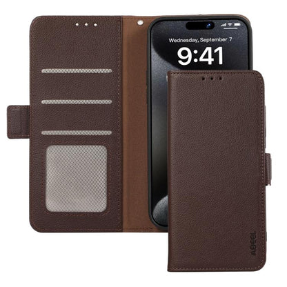 ABEEL Side-Magnetic Litchi Pattern Leather RFID Phone Case, For Redmi A7 Pro 171mm/Poco C85x 5G, For Redmi Turbo 5 Max / Poco X8 Pro Max, For Redmi Turbo 5 5G / Poco X8 Pro 5G, For Redmi Note 15 Pro+ 5G Global 163.3, For Redmi Note 15 5G Global 164mm  ...