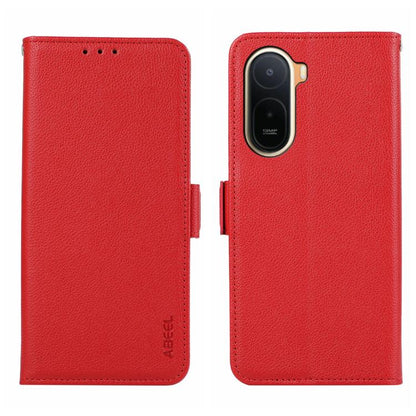 ABEEL Side-Magnetic Litchi Pattern Leather RFID Phone Case, For Redmi A7 Pro 171mm/Poco C85x 5G, For Redmi Turbo 5 Max / Poco X8 Pro Max, For Redmi Turbo 5 5G / Poco X8 Pro 5G, For Redmi Note 15 Pro+ 5G Global 163.3, For Redmi Note 15 5G Global 164mm  ...