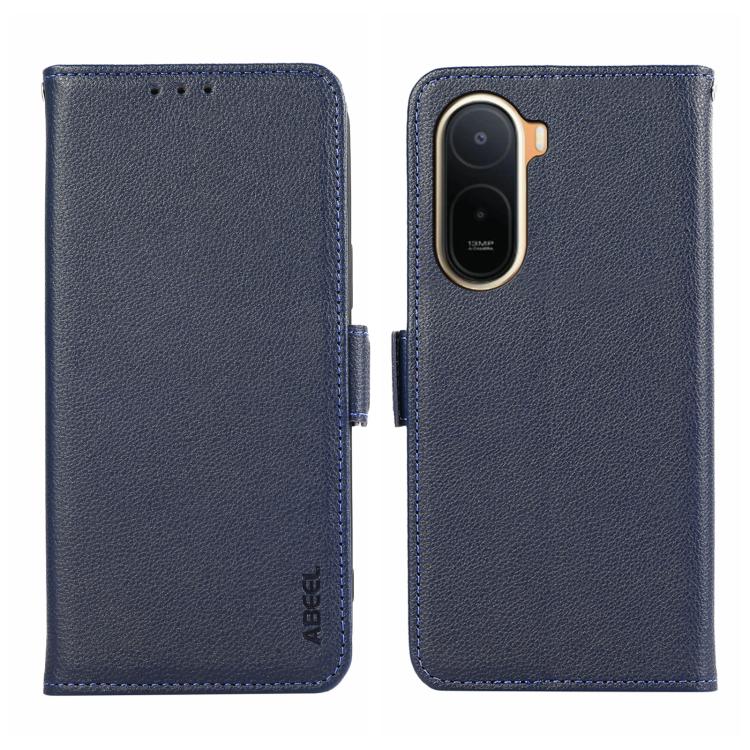 ABEEL Side-Magnetic Litchi Pattern Leather RFID Phone Case, For Redmi A7 Pro 171mm/Poco C85x 5G, For Redmi Turbo 5 Max / Poco X8 Pro Max, For Redmi Turbo 5 5G / Poco X8 Pro 5G, For Redmi Note 15 Pro+ 5G Global 163.3, For Redmi Note 15 5G Global 164mm  ...