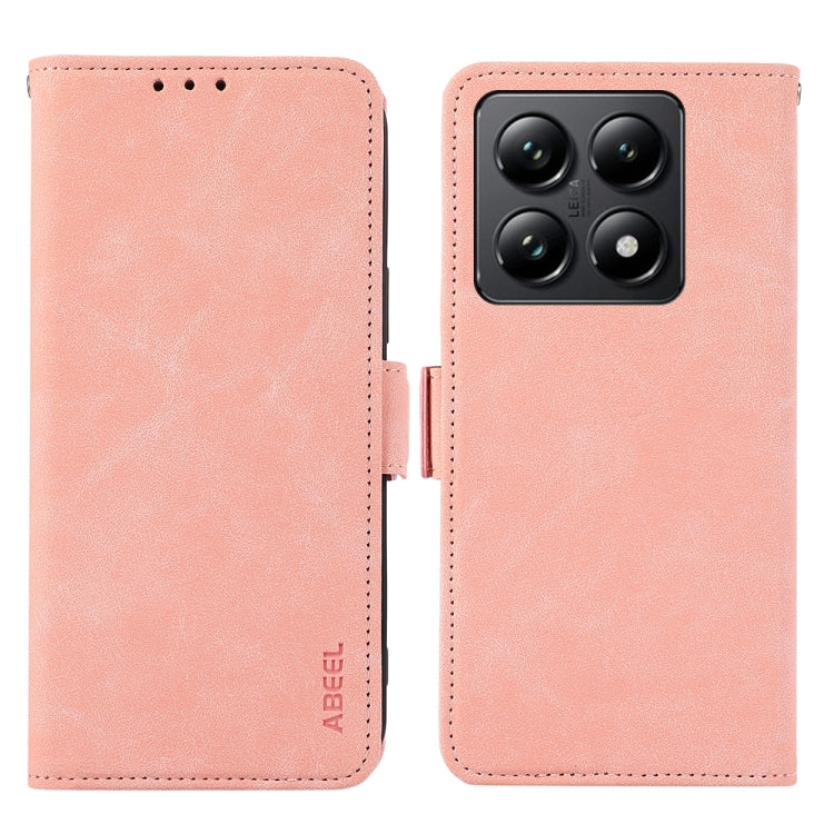 ABEEL Frosted Magnetic RFID Leather Phone Case, For Xiaomi 15 Ultra, For Xiaomi Poco X7 Pro, For Xiaomi 14T Pro, For Xiaomi 14T