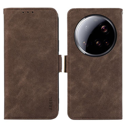 ABEEL Frosted Magnetic RFID Leather Phone Case, For Xiaomi 15 Ultra, For Xiaomi Poco X7 Pro, For Xiaomi 14T Pro, For Xiaomi 14T