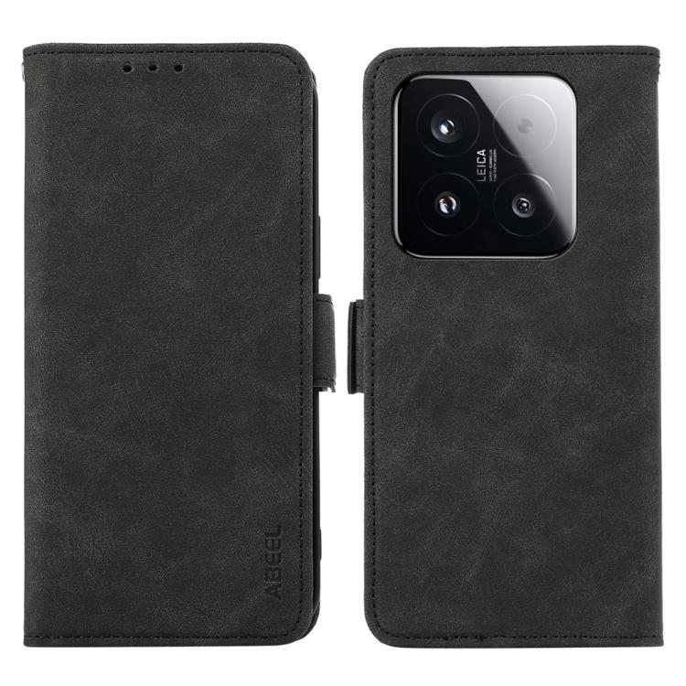 ABEEL Frosted Magnetic RFID Leather Phone Case, For Xiaomi 17, For Xiaomi 15T Pro 5G, For Xiaomi 15T 5G, For Xiaomi Poco F7 Pro / F7 Ultra Global