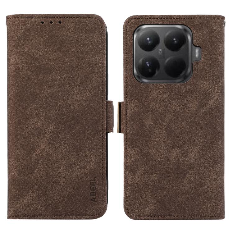 ABEEL Frosted Magnetic RFID Leather Phone Case, For Xiaomi 17, For Xiaomi 15T Pro 5G, For Xiaomi 15T 5G, For Xiaomi Poco F7 Pro / F7 Ultra Global