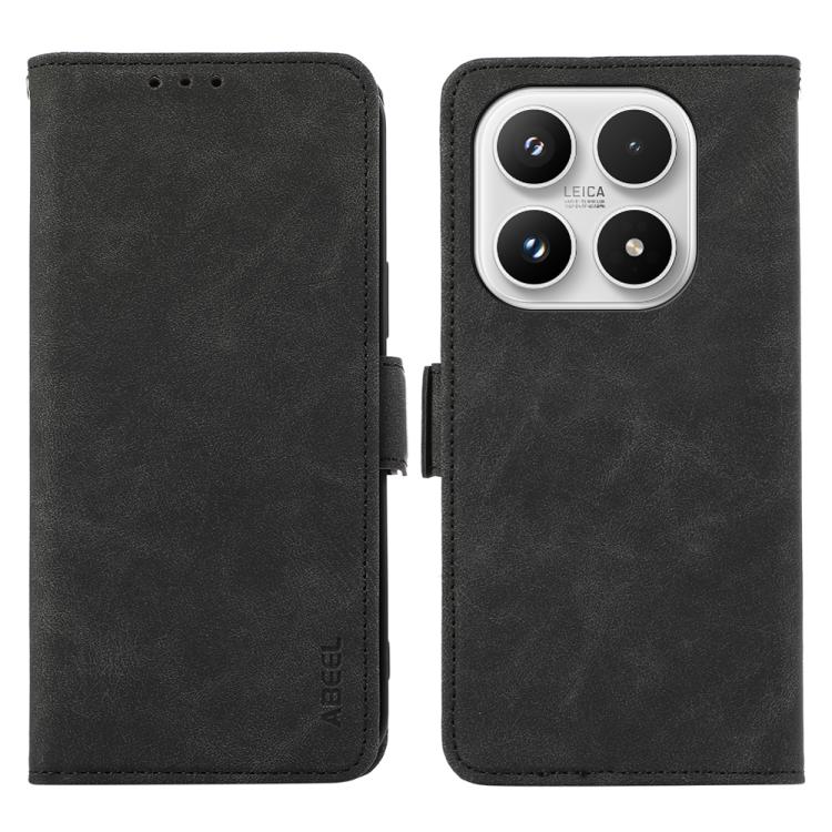 ABEEL Frosted Magnetic RFID Leather Phone Case, For Xiaomi 17, For Xiaomi 15T Pro 5G, For Xiaomi 15T 5G, For Xiaomi Poco F7 Pro / F7 Ultra Global