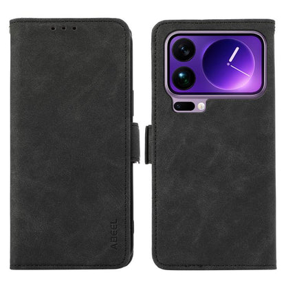 ABEEL Frosted Magnetic RFID Leather Phone Case, For Xiaomi 17 Pro Max, For Xiaomi 17 Pro, For Xiaomi 17, For Xiaomi 15T Pro 5G