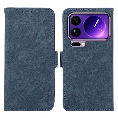 ABEEL Frosted Magnetic RFID Leather Phone Case, For Xiaomi 17 Pro Max, For Xiaomi 17 Pro, For Xiaomi 17, For Xiaomi 15T Pro 5G