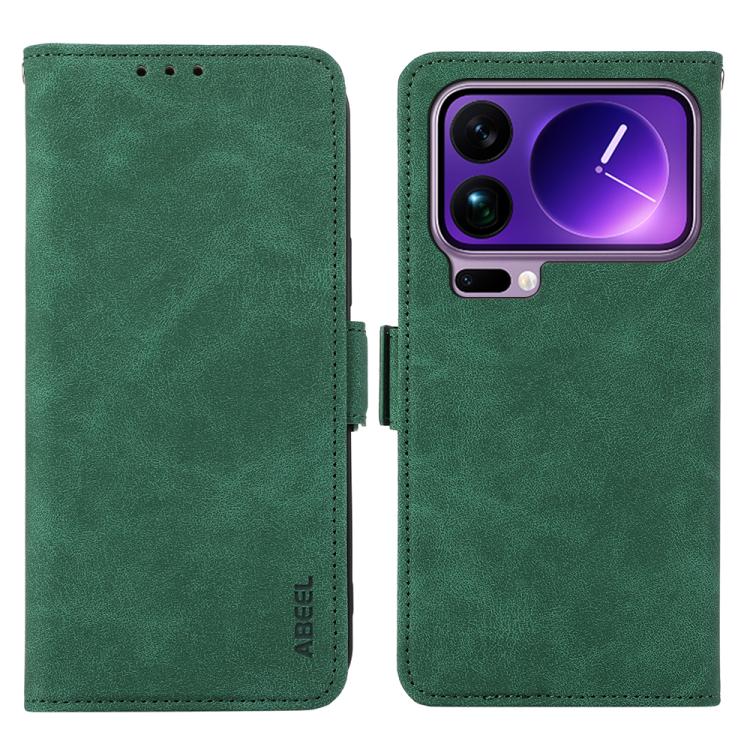 ABEEL Frosted Magnetic RFID Leather Phone Case, For Xiaomi 17 Pro Max, For Xiaomi 17 Pro, For Xiaomi 17, For Xiaomi 15T Pro 5G