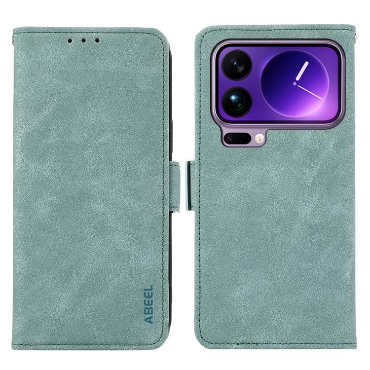 ABEEL Frosted Magnetic RFID Leather Phone Case, For Xiaomi 17 Pro Max, For Xiaomi 17 Pro, For Xiaomi 17, For Xiaomi 15T Pro 5G